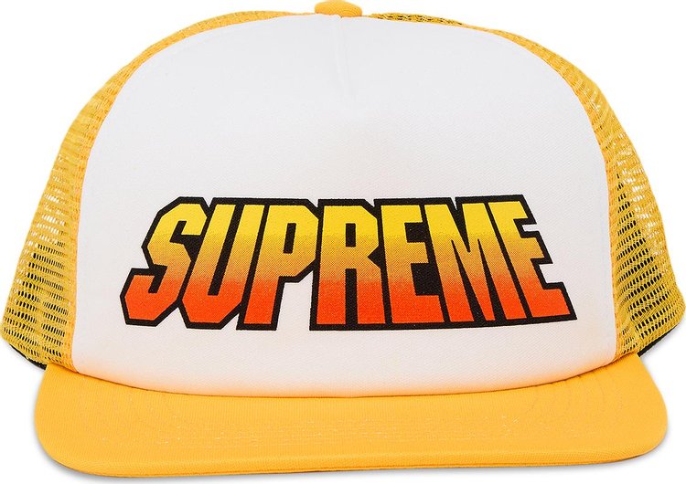 Supreme Gradient Mesh Back 5 Panel Gold