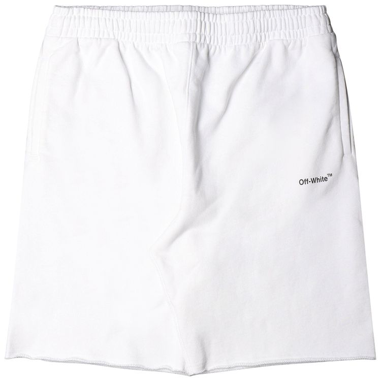 Off White Single Arrow Pocket Sweatshort WhiteBlack