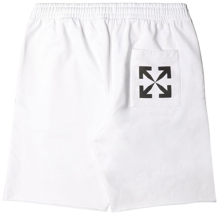 Off White Single Arrow Pocket Sweatshort WhiteBlack