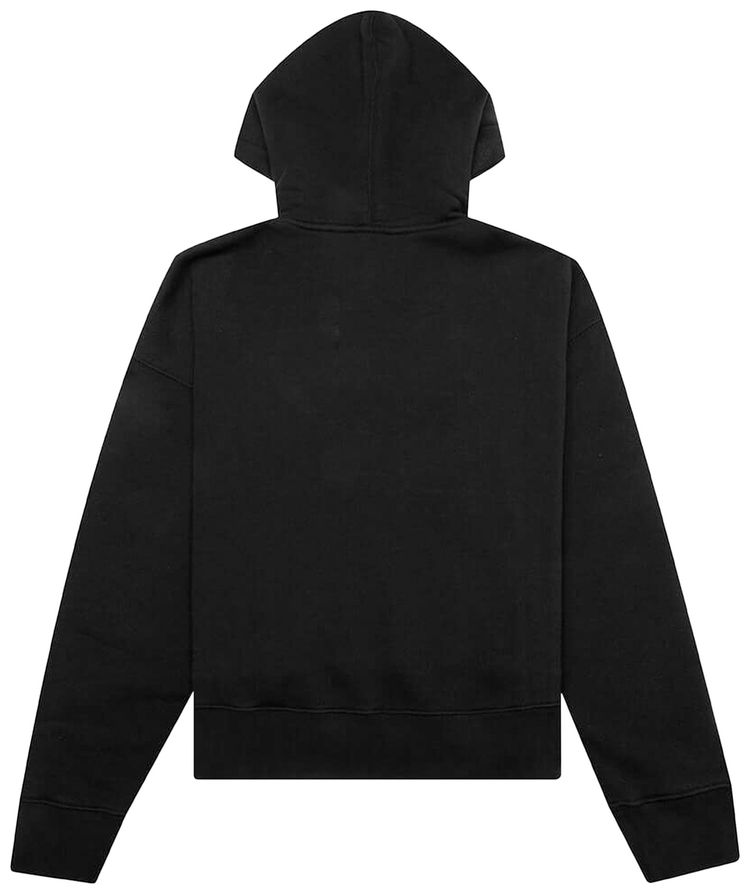 Palm Angels Curved Logo Hoodie BlackWhite