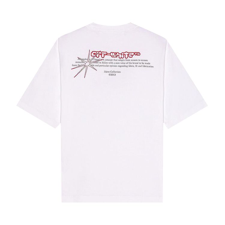 Off White Mirko Artist Short Sleeve Skate Tee WhiteBlack