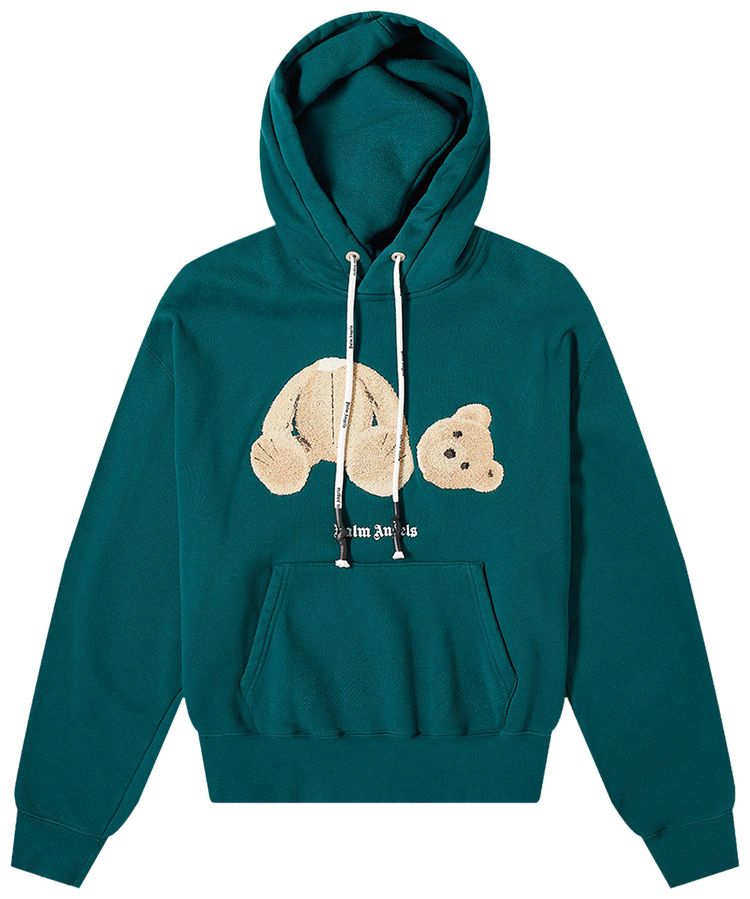 Palm Angels Bear Hoodie Forest GreenBlack
