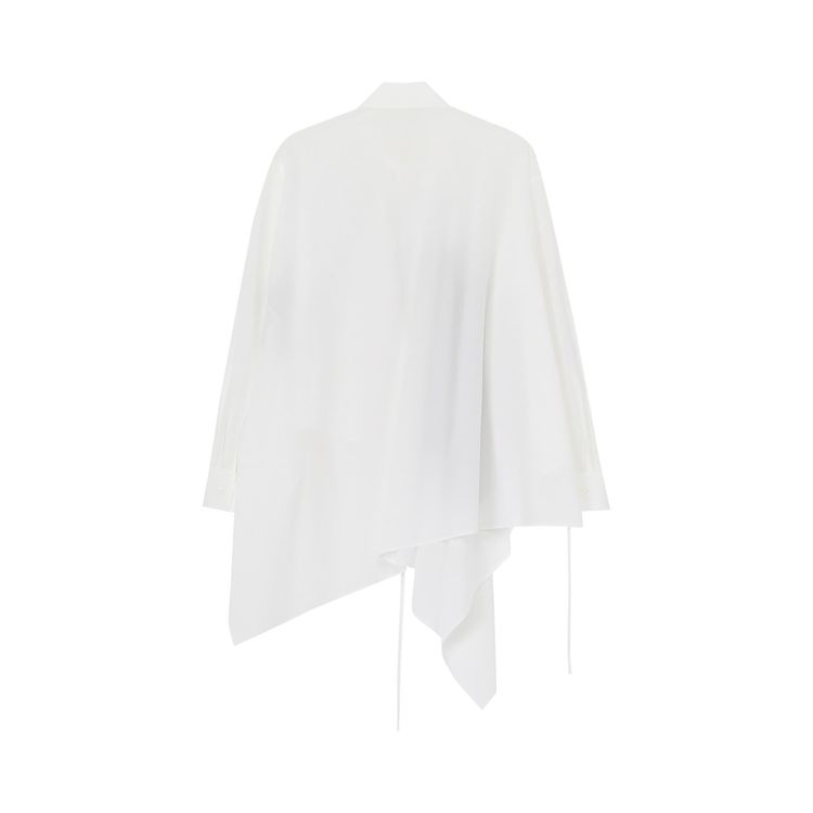 Yohji Yamamoto Long Asymmetric Blouse White