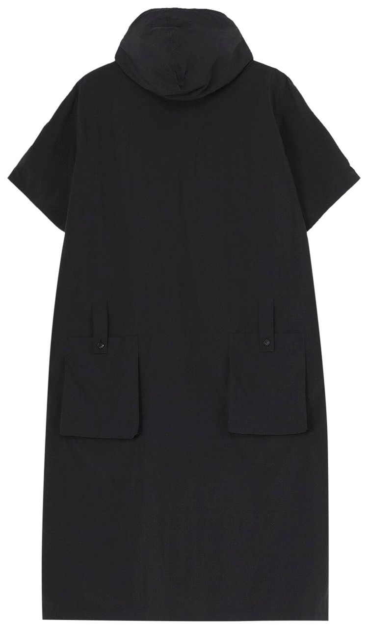 Yohji Yamamoto Hooded Long Dress Black