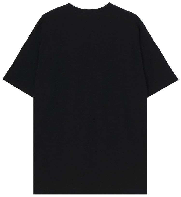 Yohji Yamamoto Short Sleeve Printed T Shirt Black
