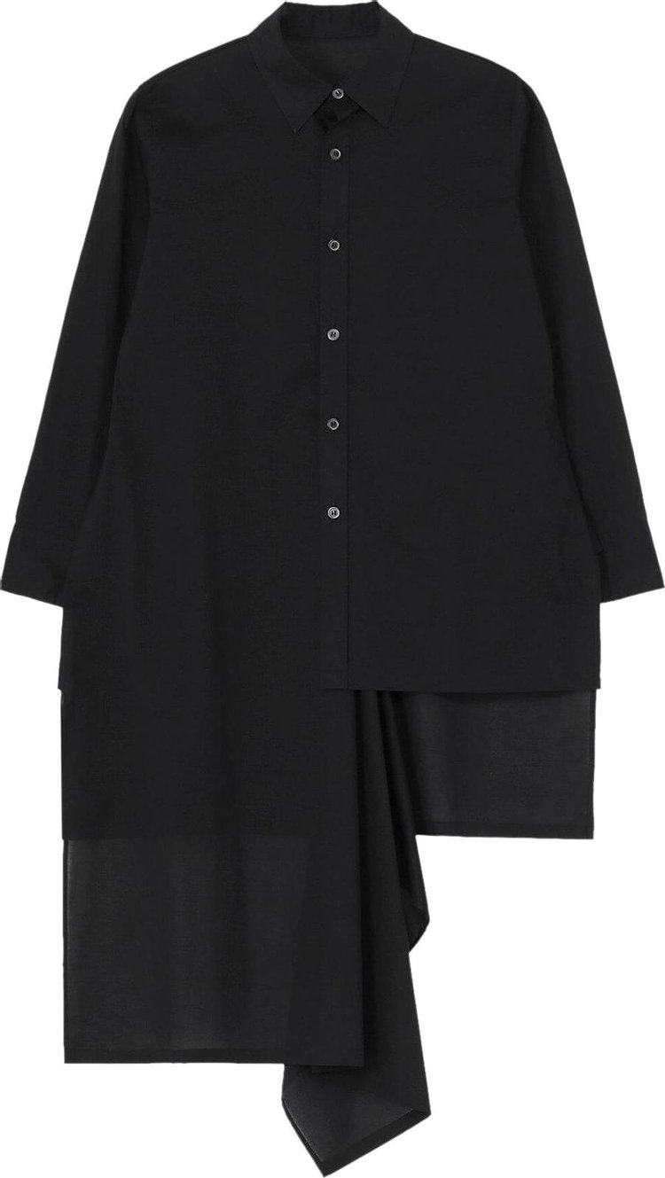 Yohji Yamamoto Asymmetric Long Blouse 'Black'