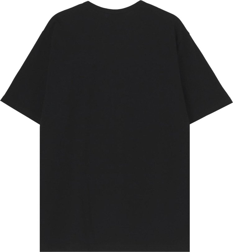 Yohji Yamamoto Short Sleeve Printed T Shirt Black