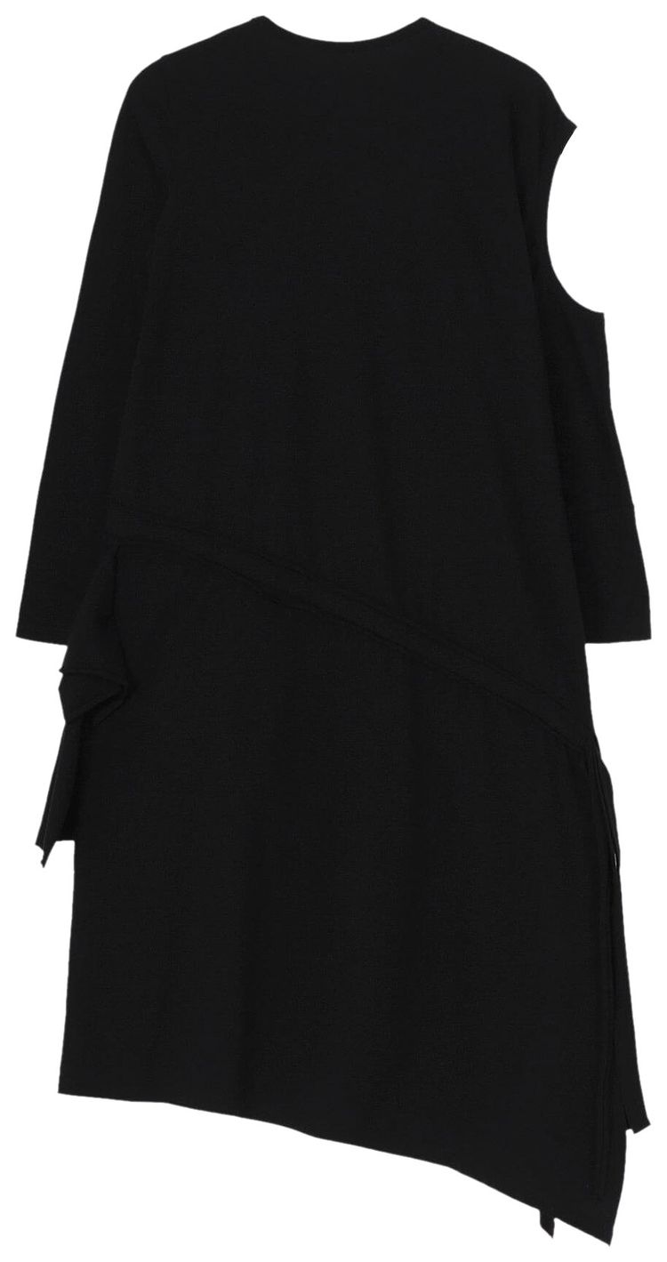 Yohji Yamamoto Print Detail Dress Black