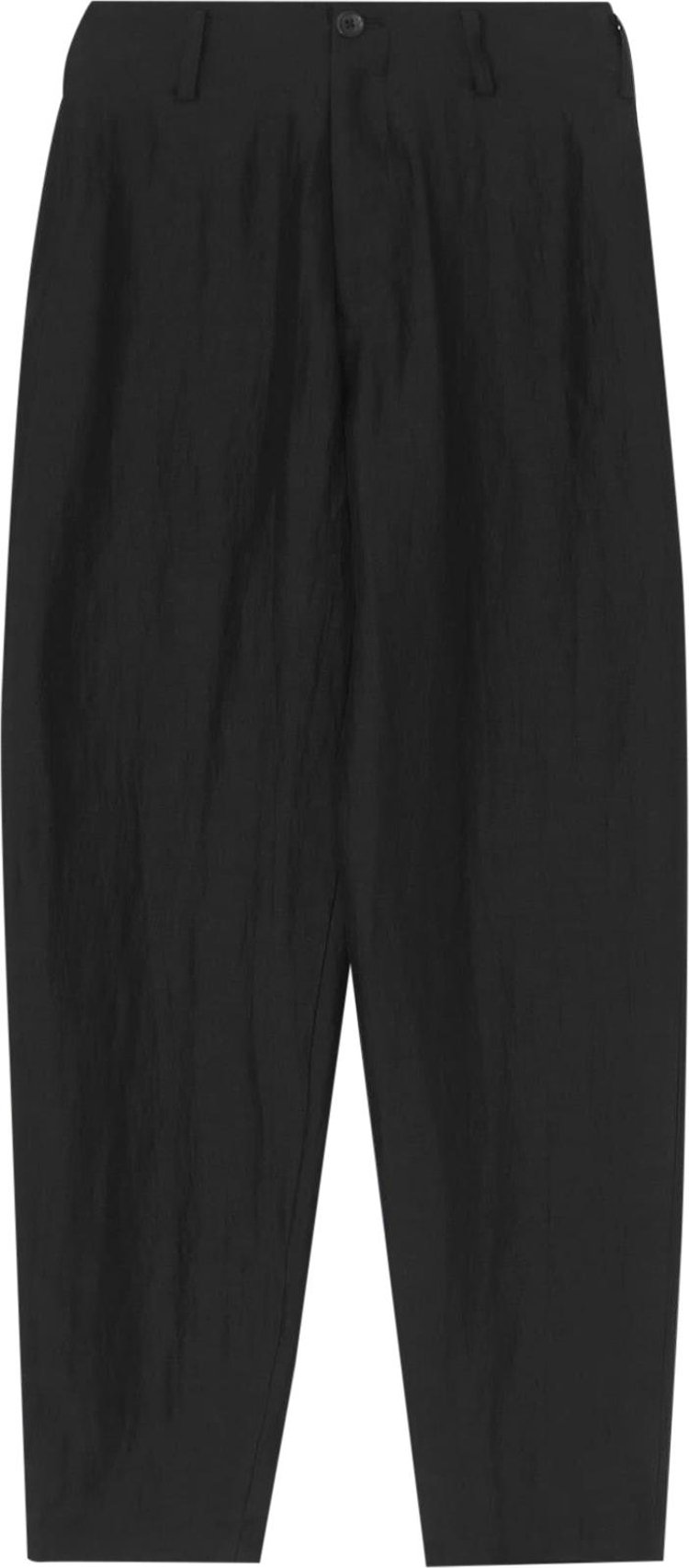 Yohji Yamamoto Low Rise Basic Pants Black