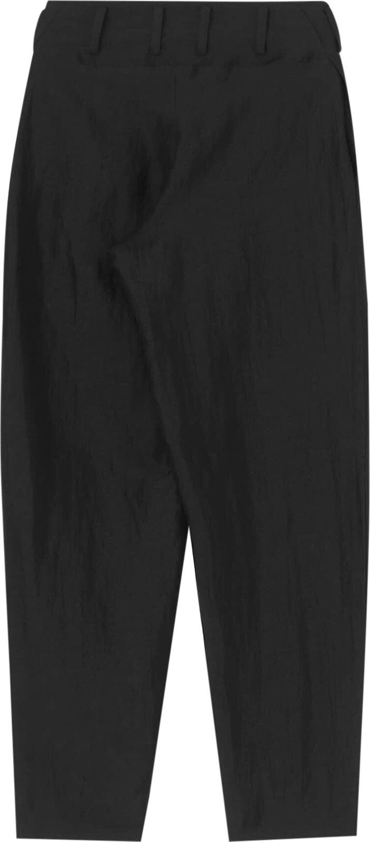 Yohji Yamamoto Low Rise Basic Pants Black