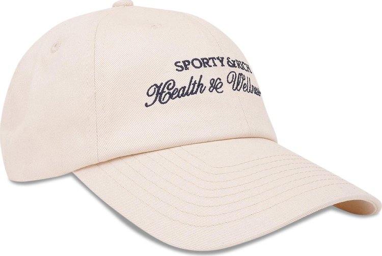 Sporty  Rich HW Club Embroidered Hat CreamNavy