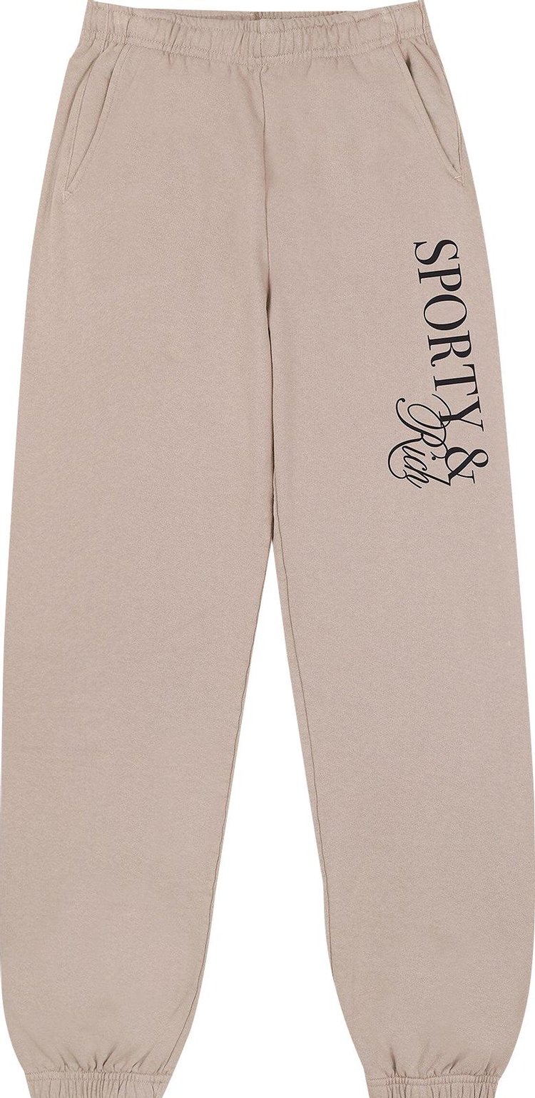 Sporty & Rich Initiative Sweatpants 'Elephant/Black'