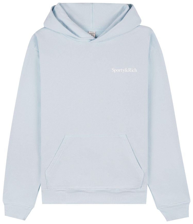 Sporty  Rich Eat More Veggies Hoodie Baby BlueWhite