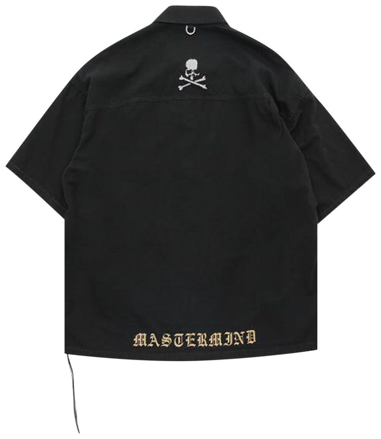 Mastermind World 1st Short Sleeve Denim Shirt Black