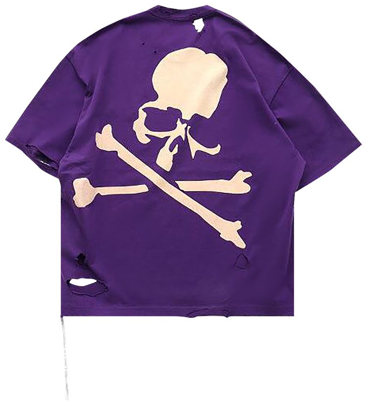 Mastermind World Damaged Short Sleeve Tee Purple