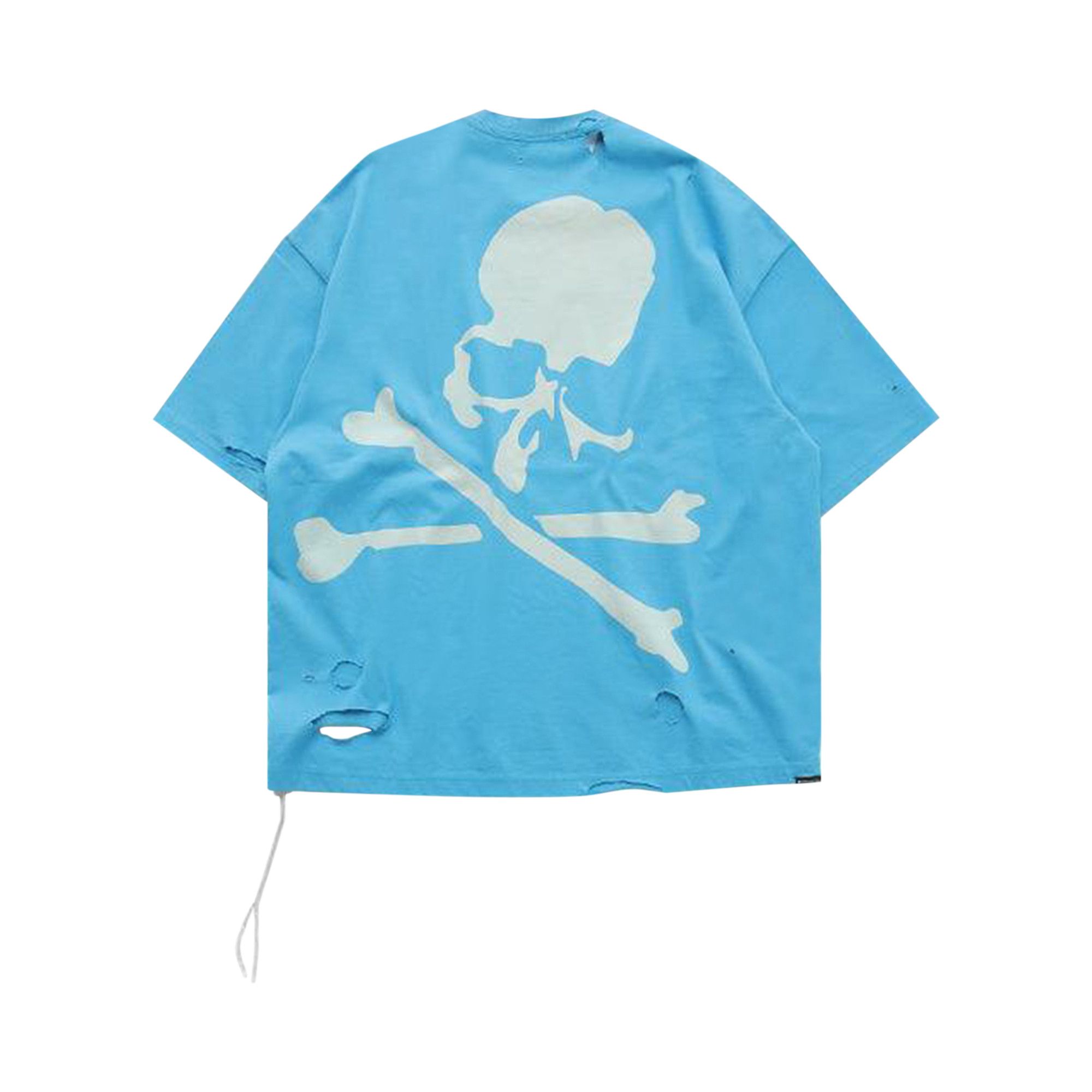 Buy Mastermind World Damaged Short-Sleeve Tee 'Sky Blue