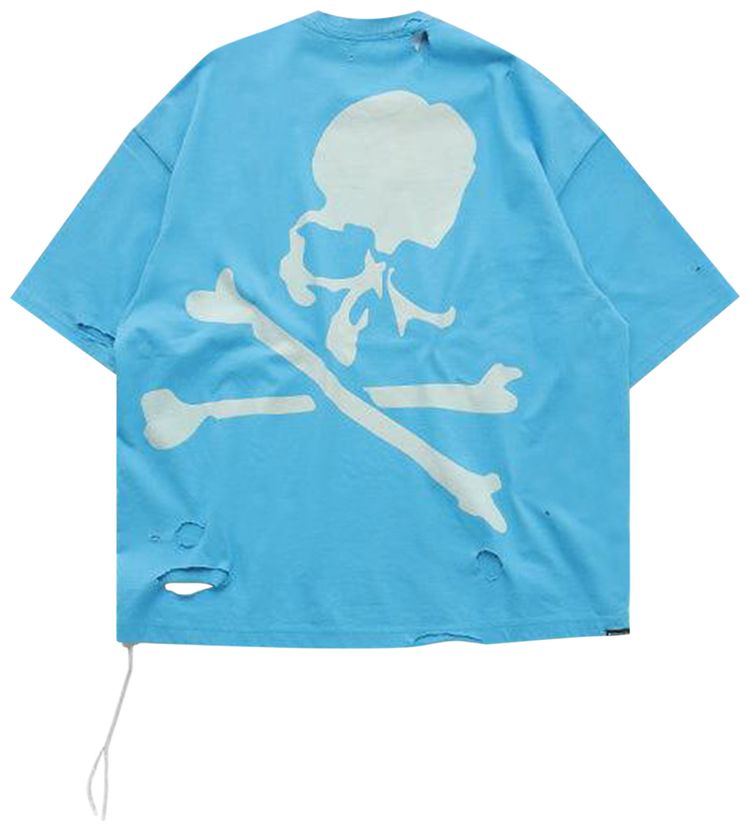 Mastermind World Damaged Short Sleeve Tee Sky Blue