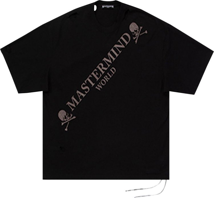 Mastermind World Damaged Short-Sleeve Tee 'Black'