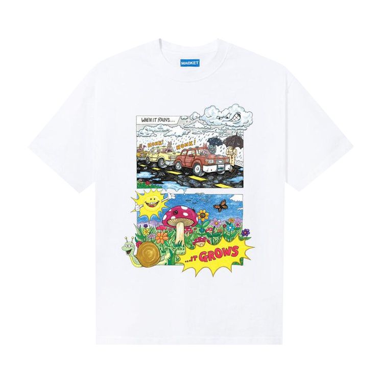 Market April Showers T Shirt White