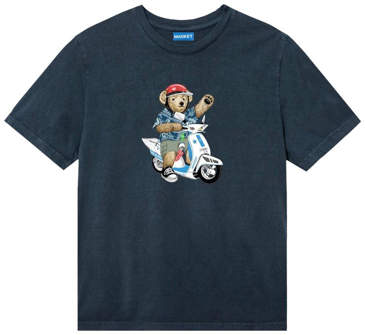 Market Living The Dream T Shirt Washed Black