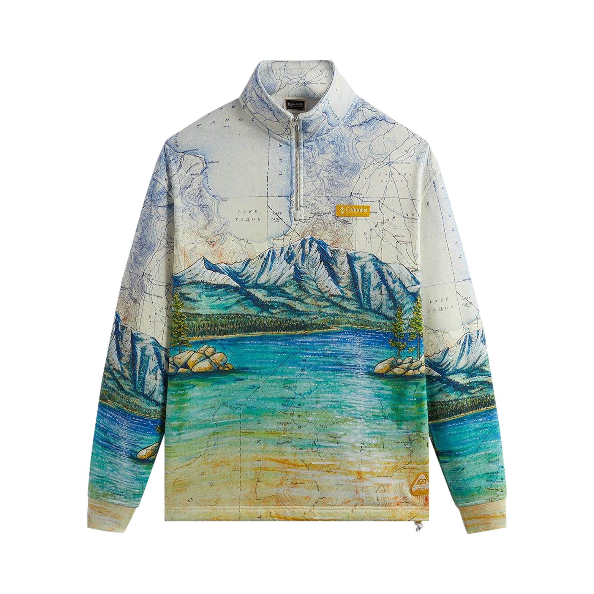 KITH＊Columbia Buy Kith For Columbia Lake Tahoe Quarter Zip 'Chalk' - KHM032096