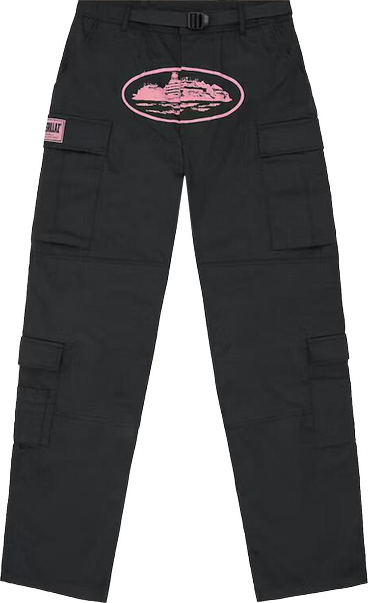 Corteiz Guerillaz* Cargo Pant 'Black/Pink'