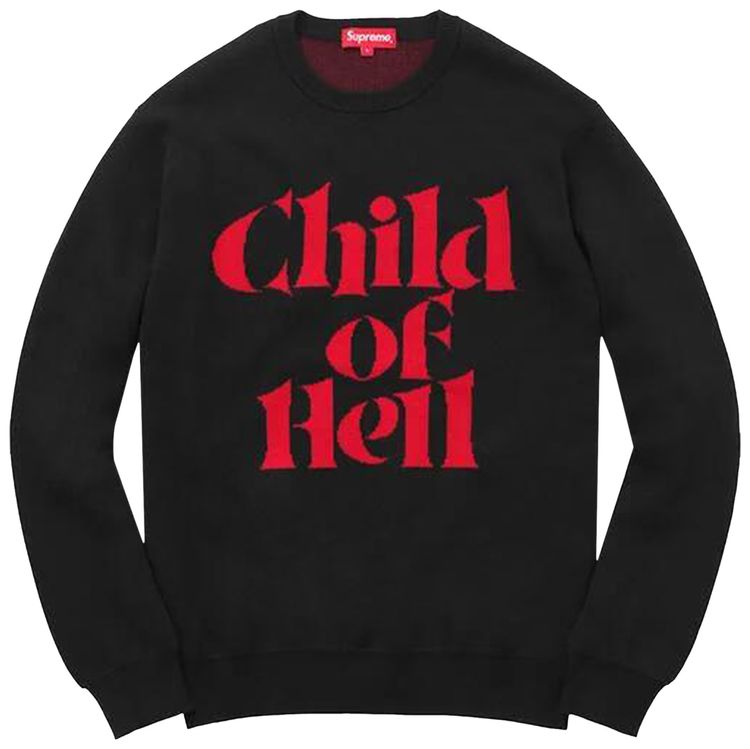 Supreme Child Of Hell Sweater Black