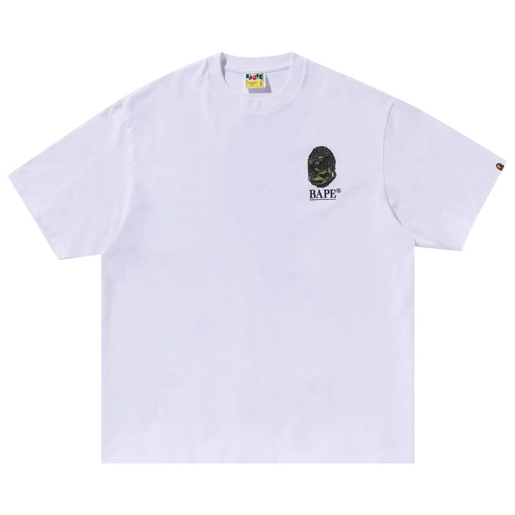 BAPE Camo Stone Ape Head Relaxed Fit Tee White