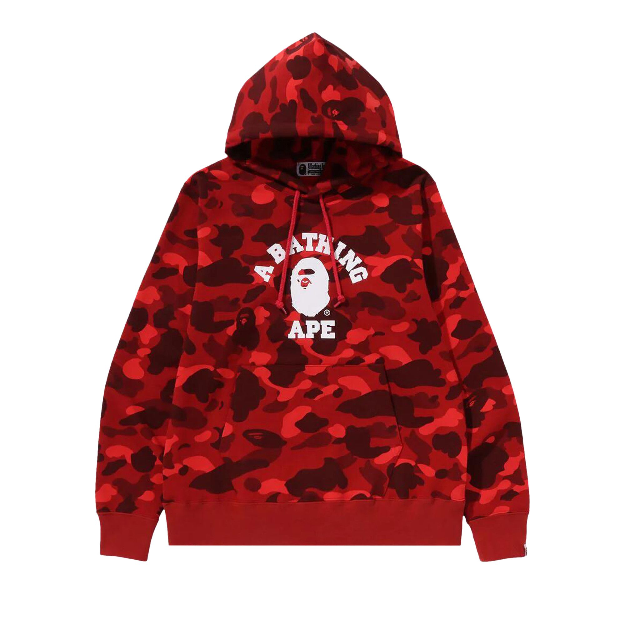 Buy BAPE Color Camo College Pullover Hoodie Red 1K20 114 006 RED GOAT AU