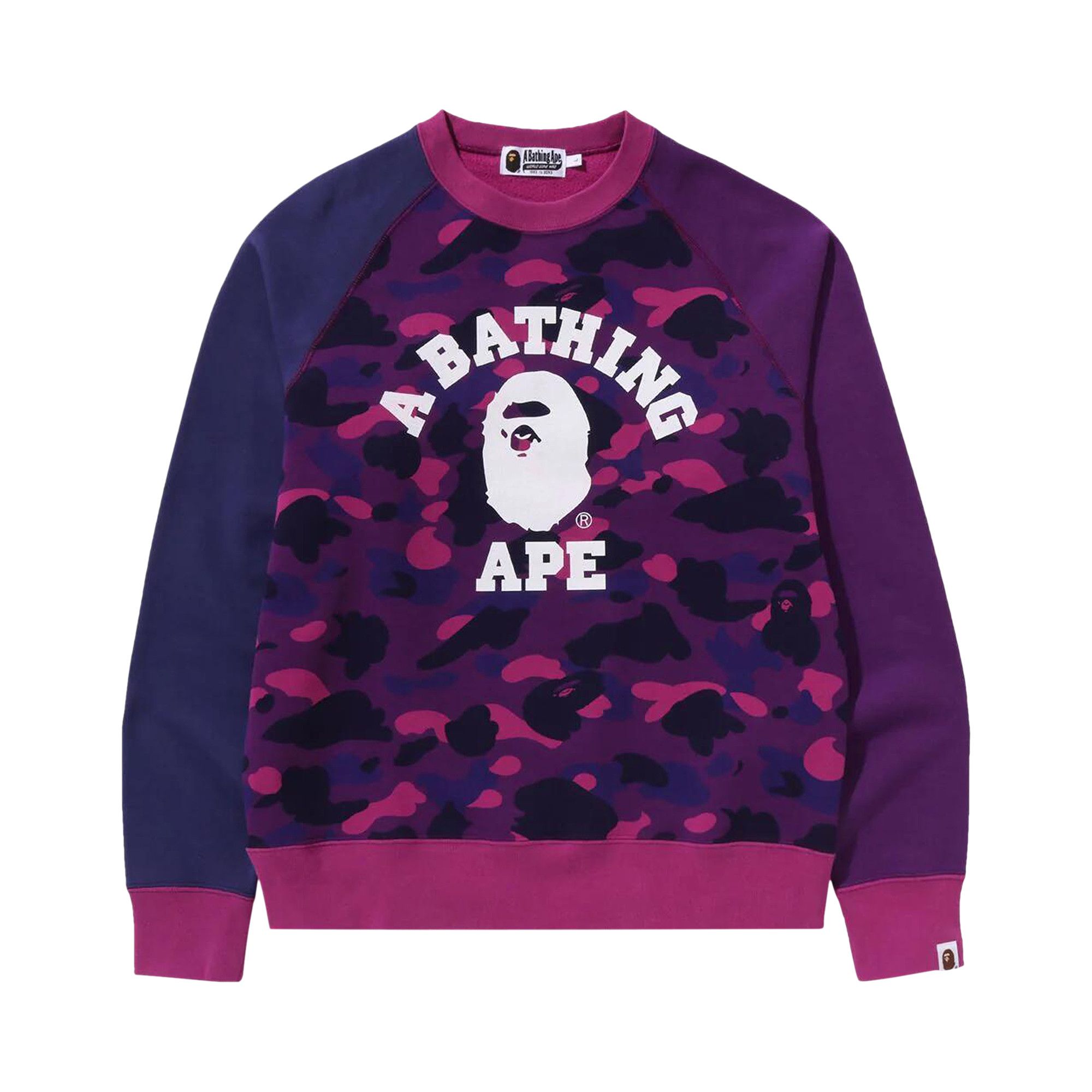 Purple bape crewneck store