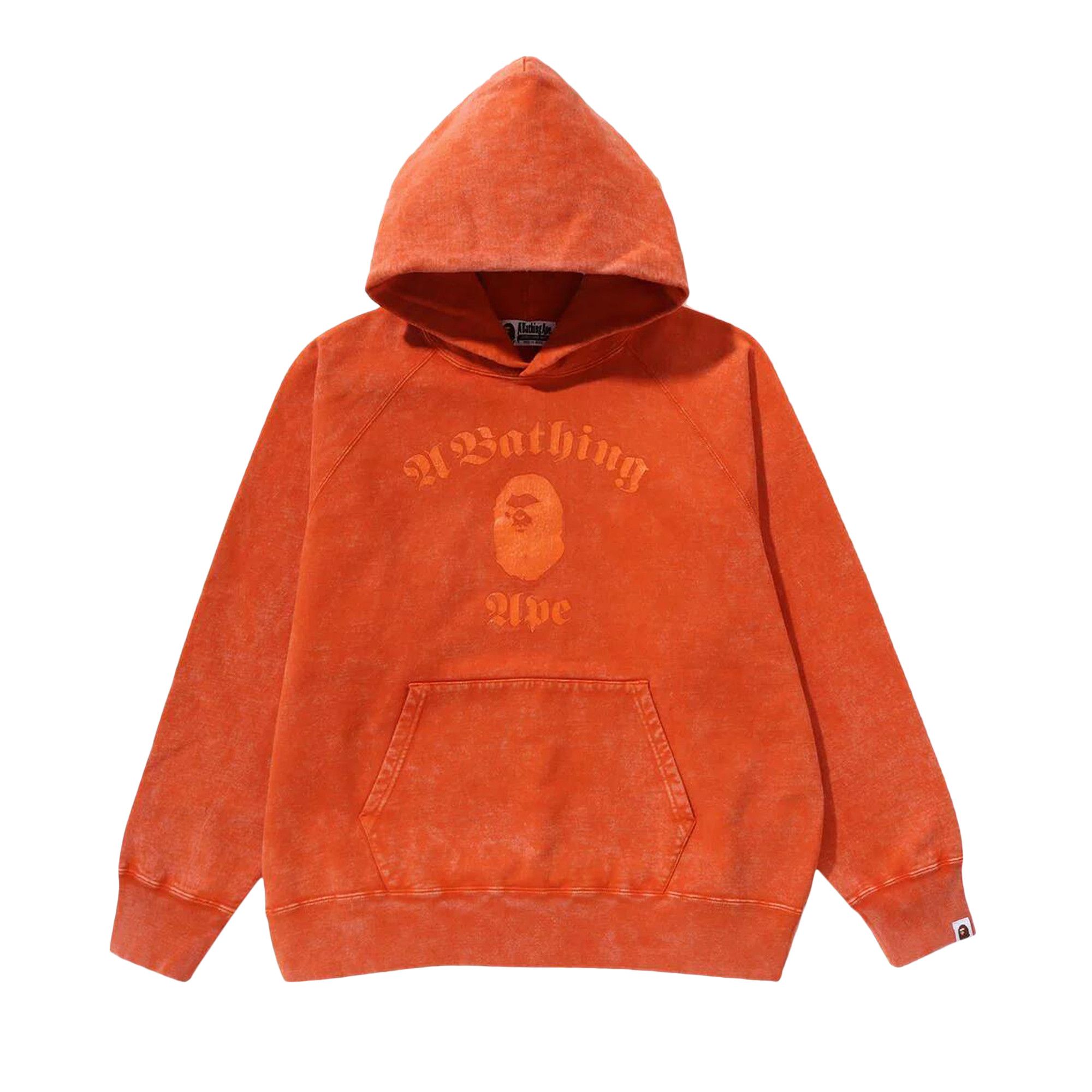 A bathing ape red hoodie store