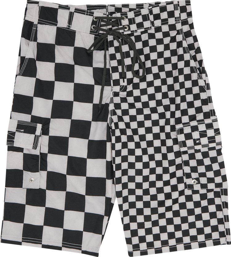 ERL Printed Swimshorts Checker