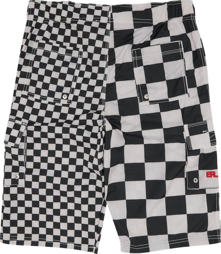 ERL Printed Swimshorts Checker