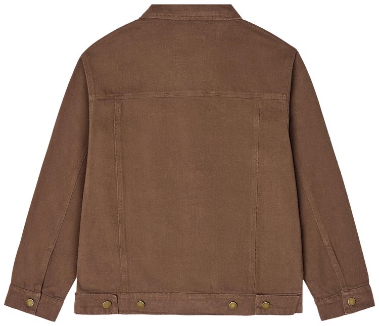 KidSuper Women Body Denim Jacket Brown