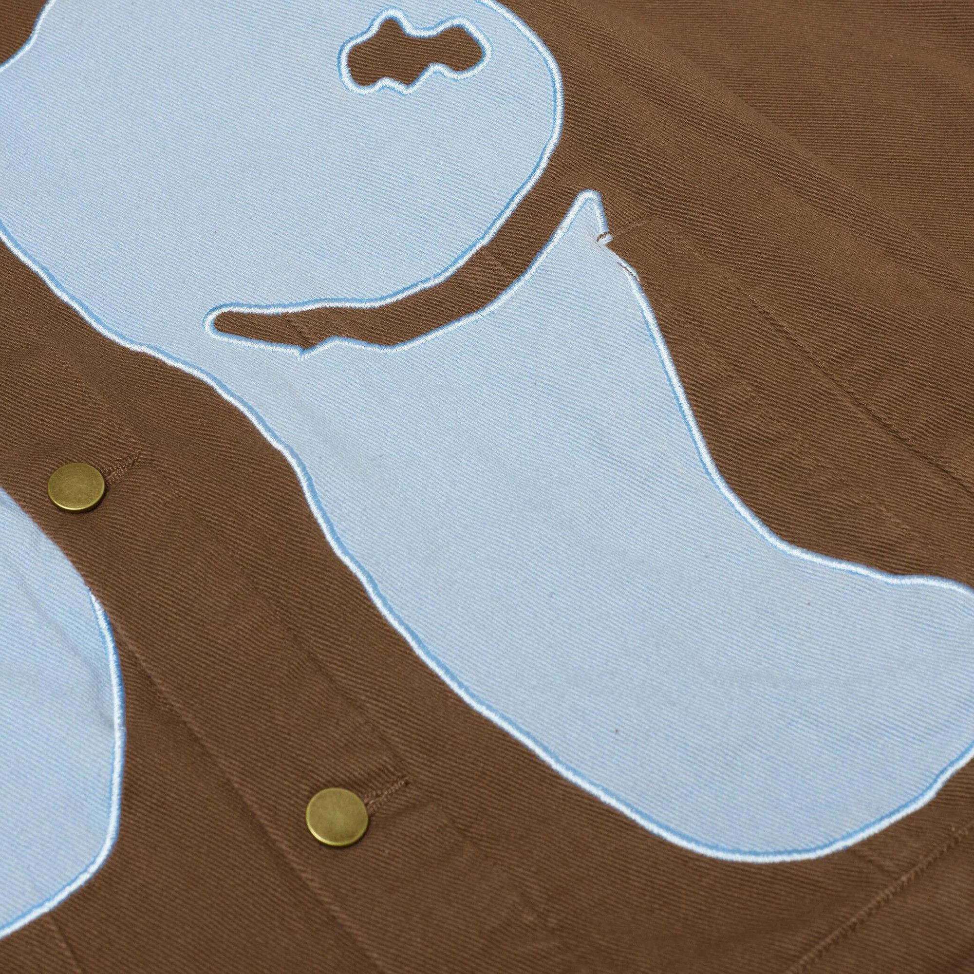 Buy KidSuper Women Body Denim Jacket 'Brown' - SS24 OW 05 BROW | GOAT