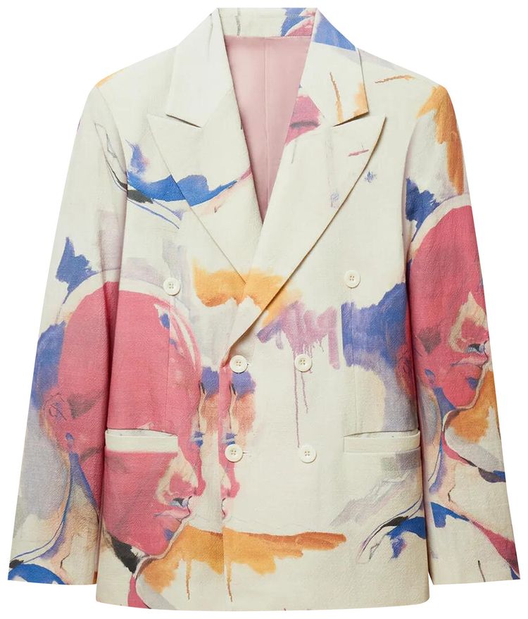 KidSuper Painting Printed Suit Top Multicolor