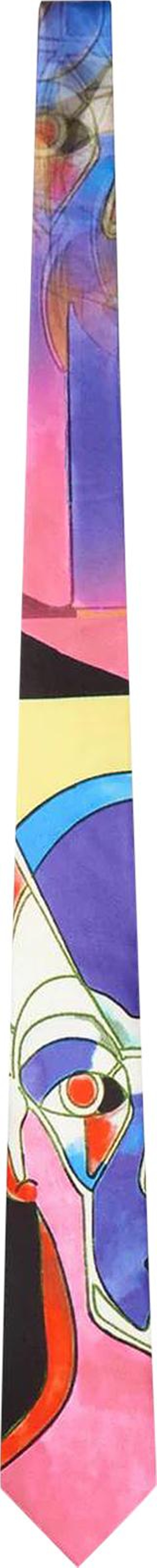 KidSuper Bauhaus Printed Silk Tie 'Multicolor'
