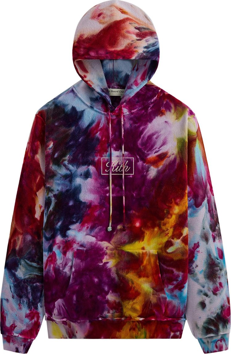 Kith For Advisory Board Crystals Tie Dye Hoodie 'Purple/Gold'