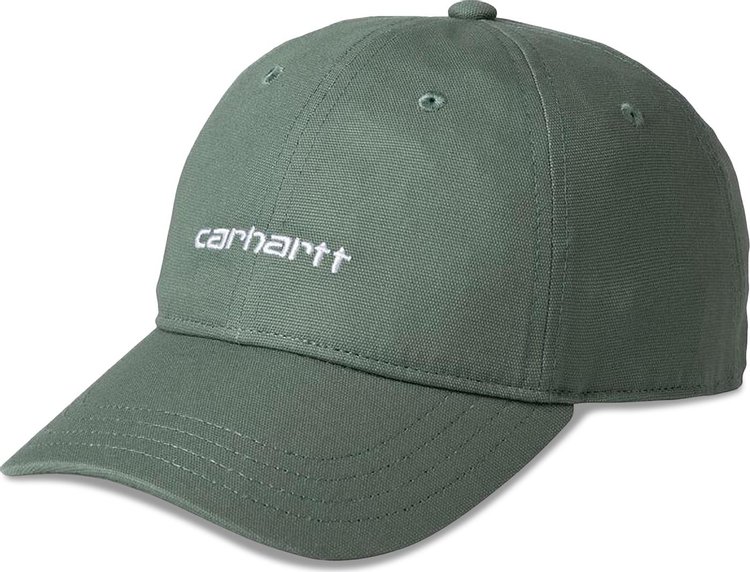 Carhartt WIP Canvas Script Cap 'Park/White'