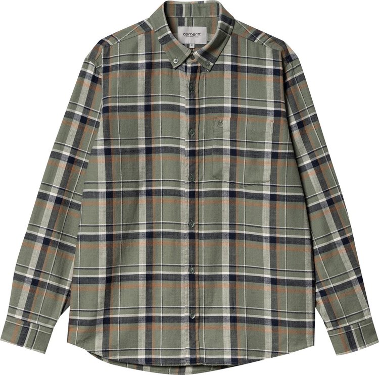 Carhartt WIP Long-Sleeve Swenson Shirt 'Swenson Check/Park'