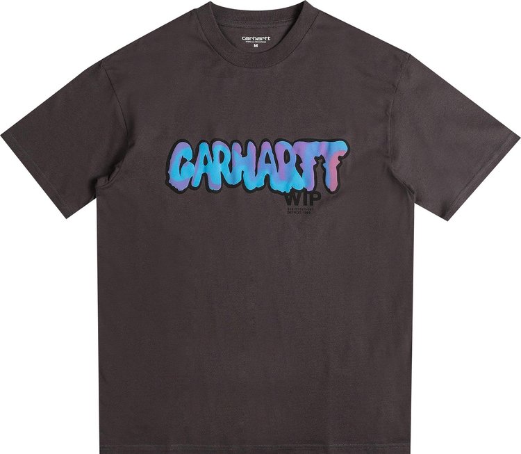 Carhartt WIP Short Sleeve Drip T Shirt Charcoal