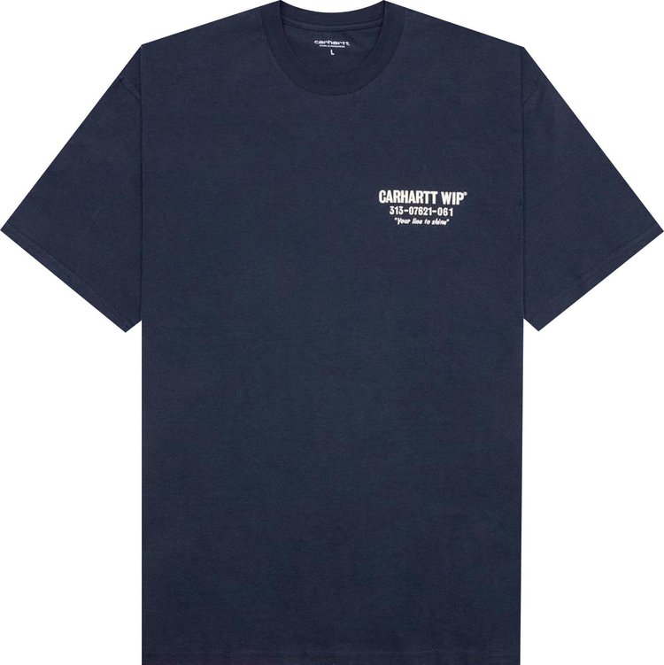 Carhartt WIP Short-Sleeve Less Troubles T-Shirt 'Blue/Wax'