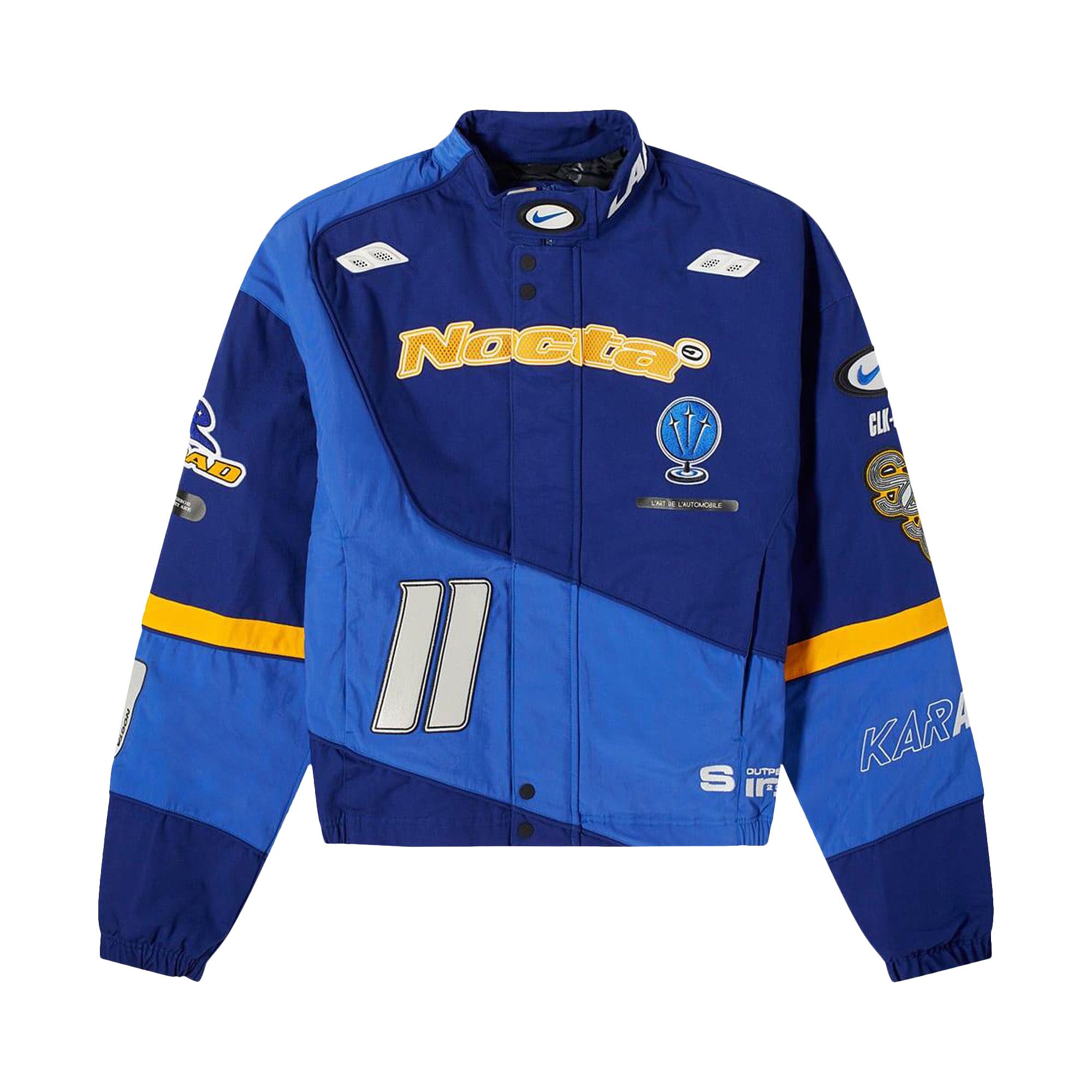 Size xxl Nike x NOCTA L Art Racing Jacket Deep Royal Blue Racer Blue Phantom
