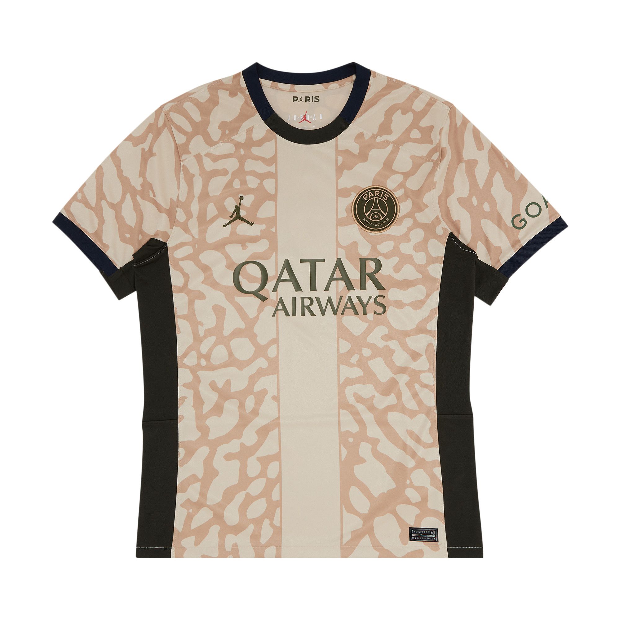 Size l Paris Saint Germain Fourth Stadium Mbappe Jersey Tan