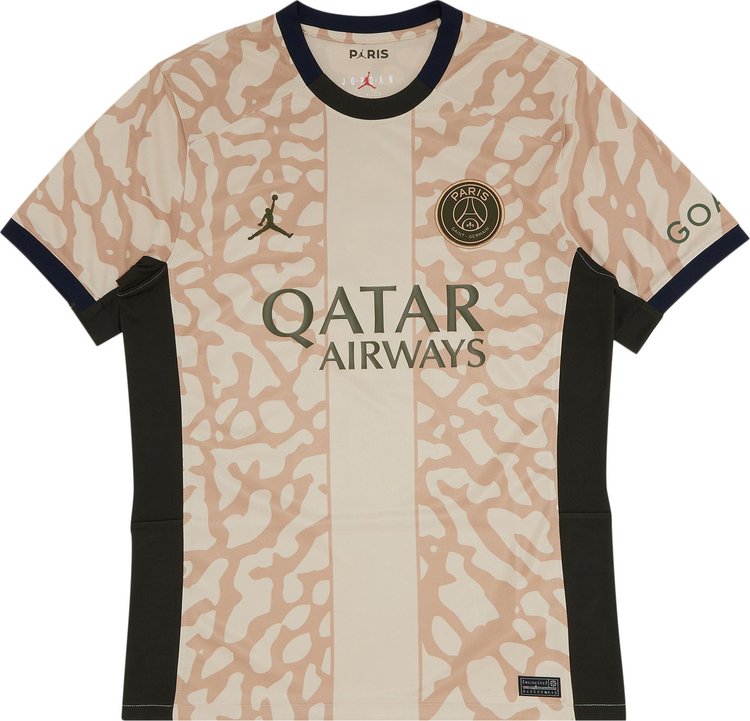 Paris Saint Germain Fourth Stadium Mbappe Jersey Tan