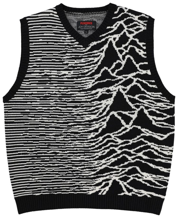 Pleasures Interzone Sweater Vest Black