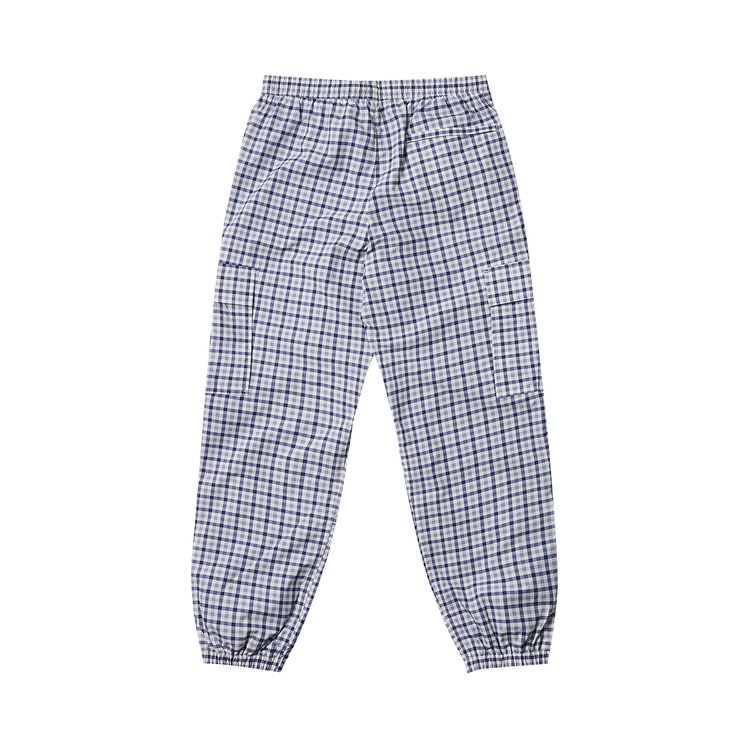 Palace Lighter Shell Cargo Blue Gingham Check