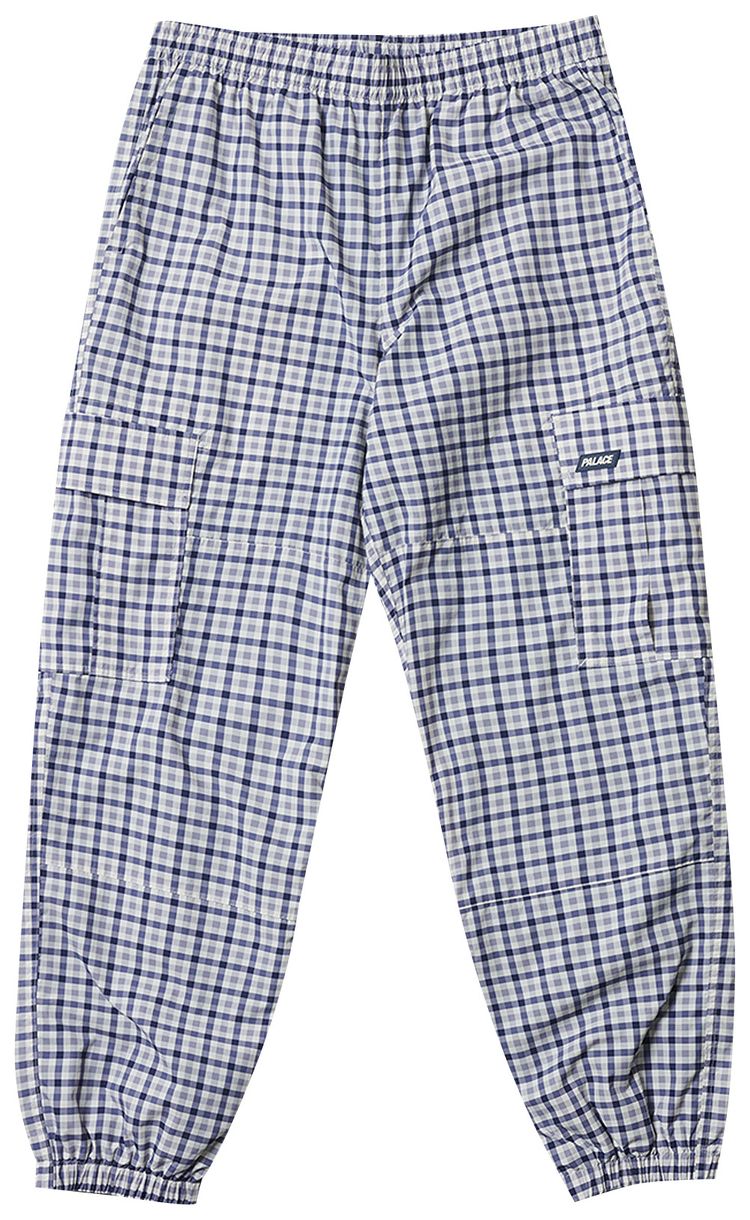 Palace Lighter Shell Cargo Blue Gingham Check