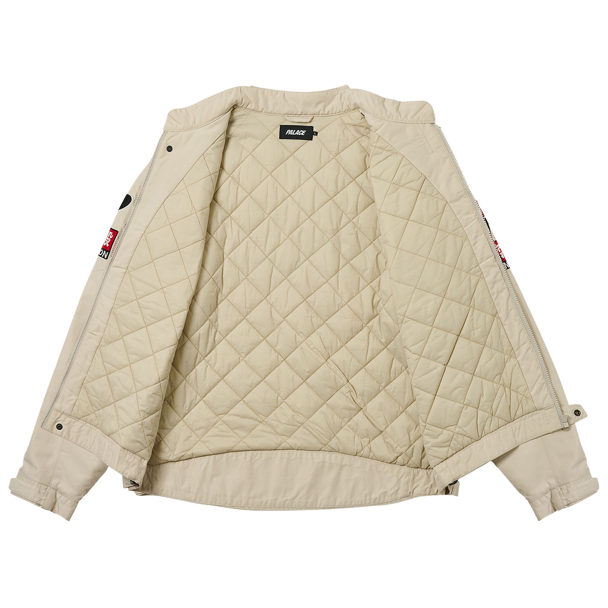 PALACE ma-1 希少なL size Zipped Ma-1 Bomber Jacket Black - Autumn 2024 - Palace Community