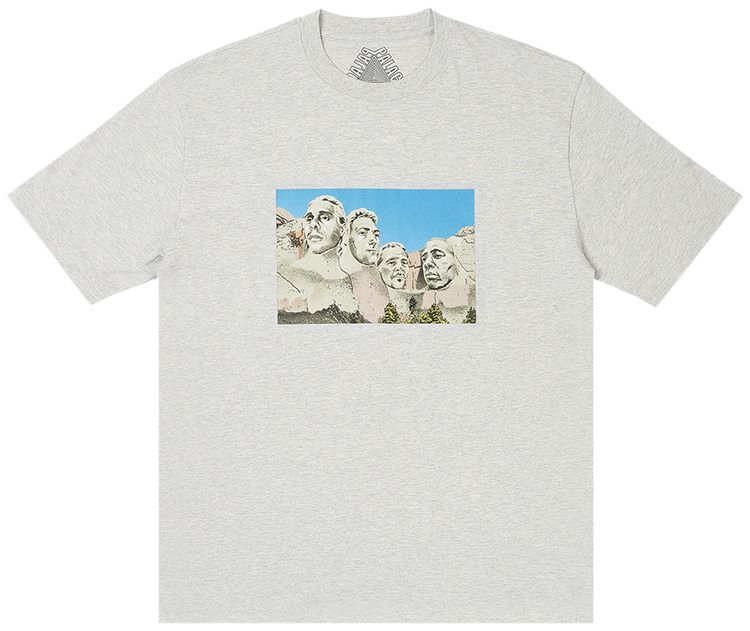 Palace Chiz Face T Shirt Grey Marl